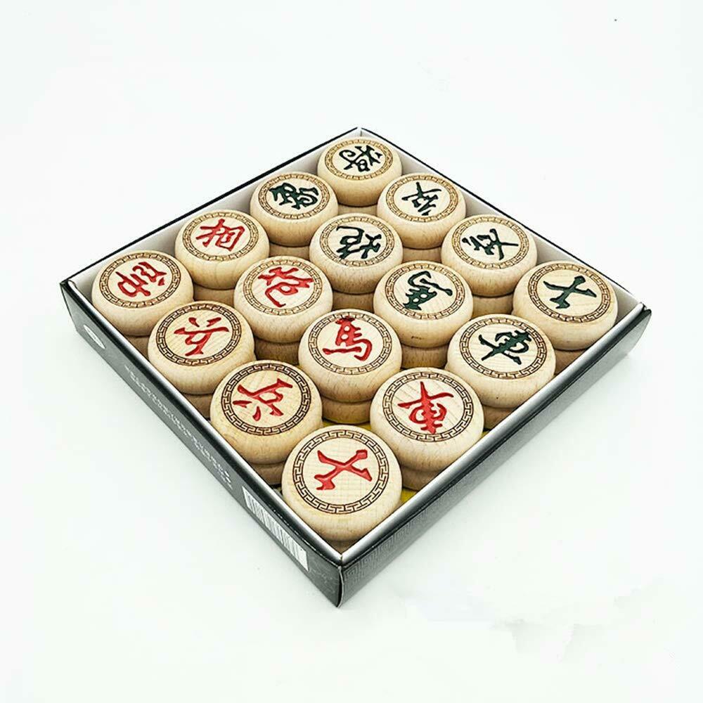 Traditional Xiang Qi Wooden Chinese Chess(chess Pieces Diameter 6cm)