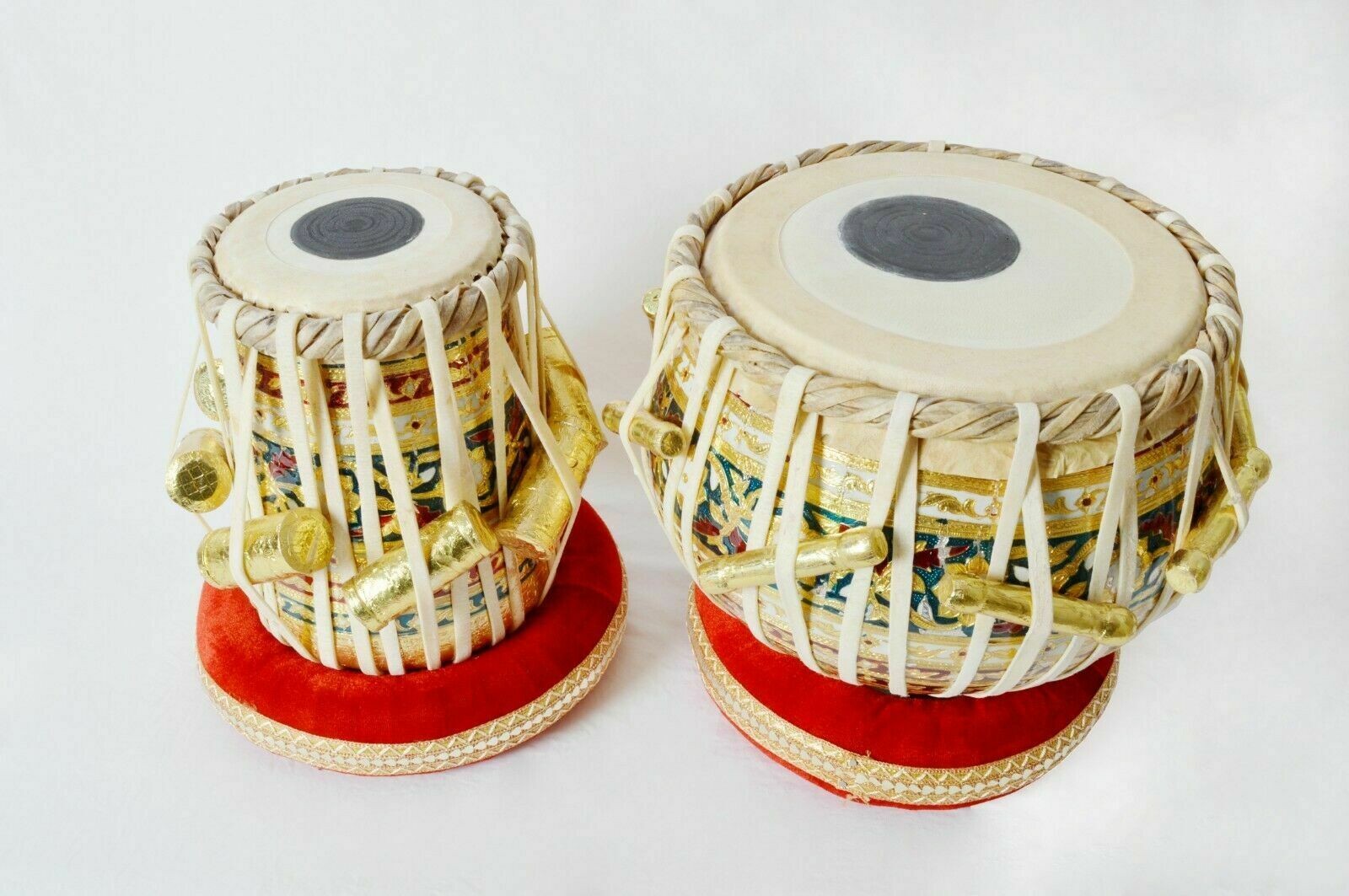 Professional Musical Instrument High Quality Wooden Meenakari Work Tabla Set