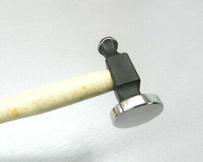 Jewelry Chasing Hammer 1" Flat Face 25mm Repousse Hammers Silversmith Goldsmith