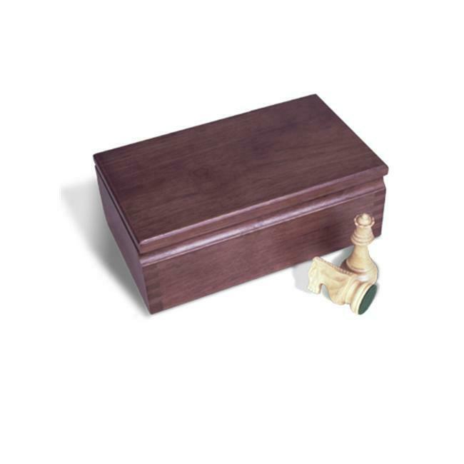 Sunnywood 3230 Walnut Colored Wood Chess Box